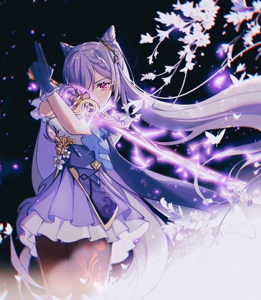 This is a pixiv picture whose title is 刻晴.