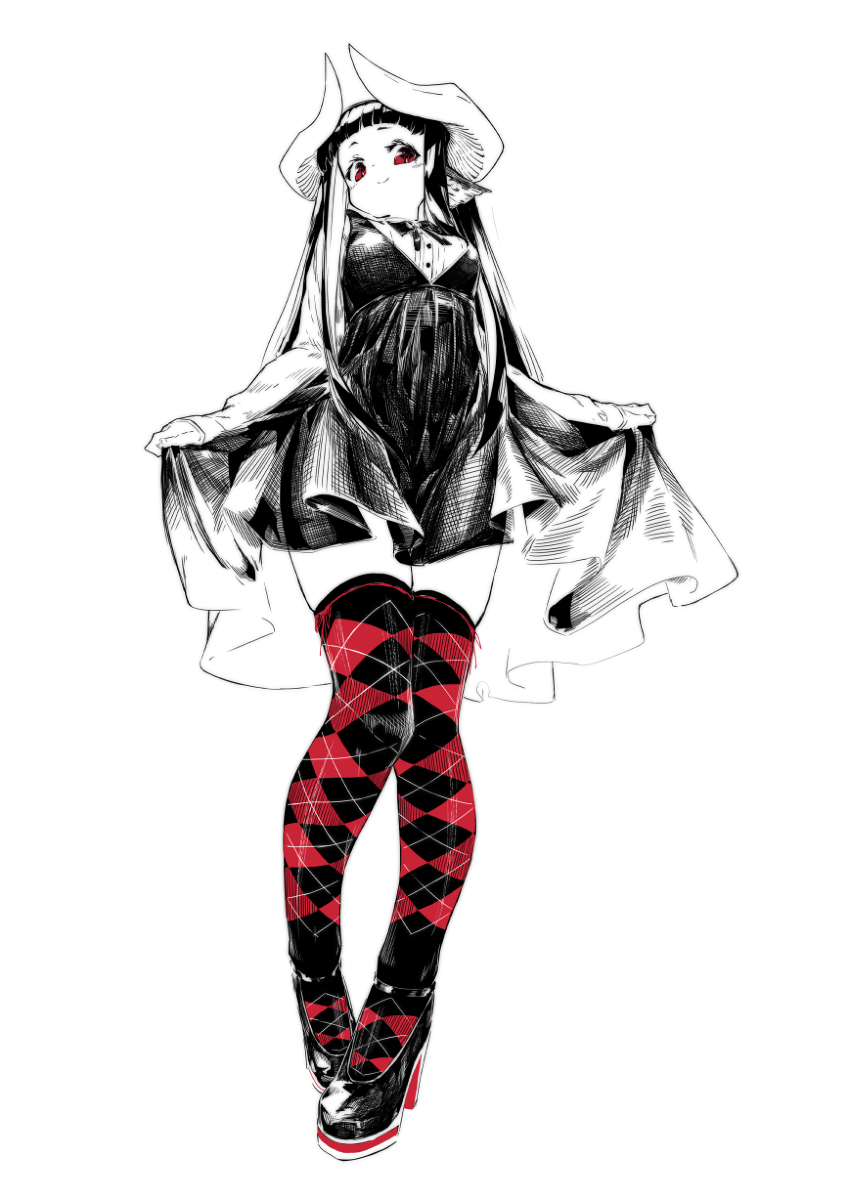 This is a pixiv picture whose title is ニーハイの日.