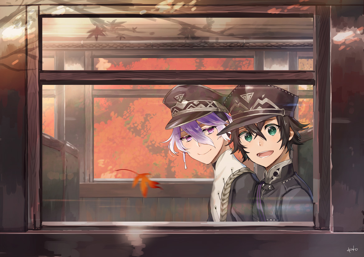 This is a pixiv picture whose title is 列車の旅.