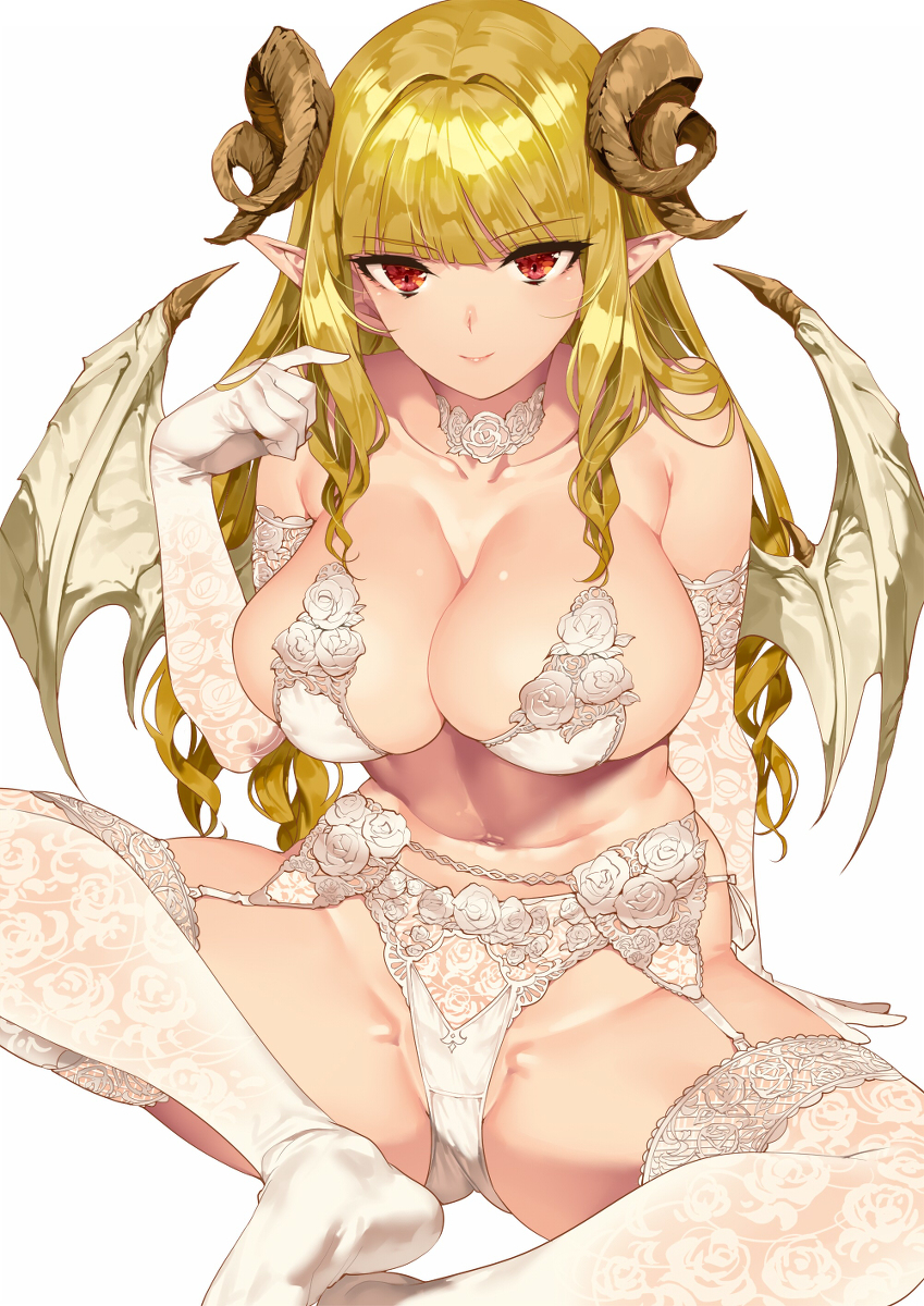 This is a pixiv picture whose title is 悪魔っ娘は.