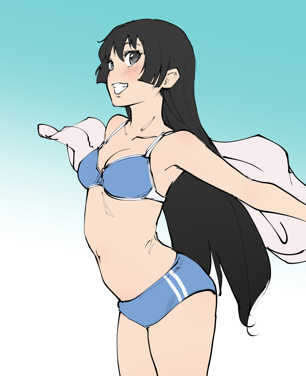 This is a pixiv picture whose title is 佐天涙子.