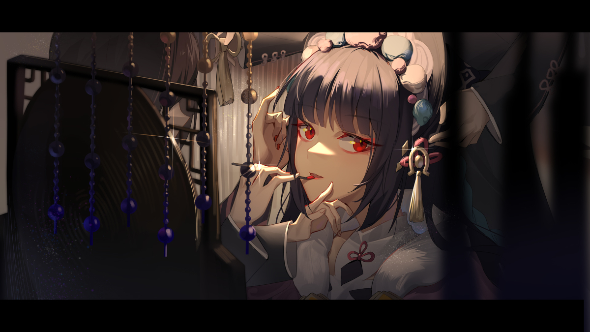 This is a pixiv picture whose title is 云堇.