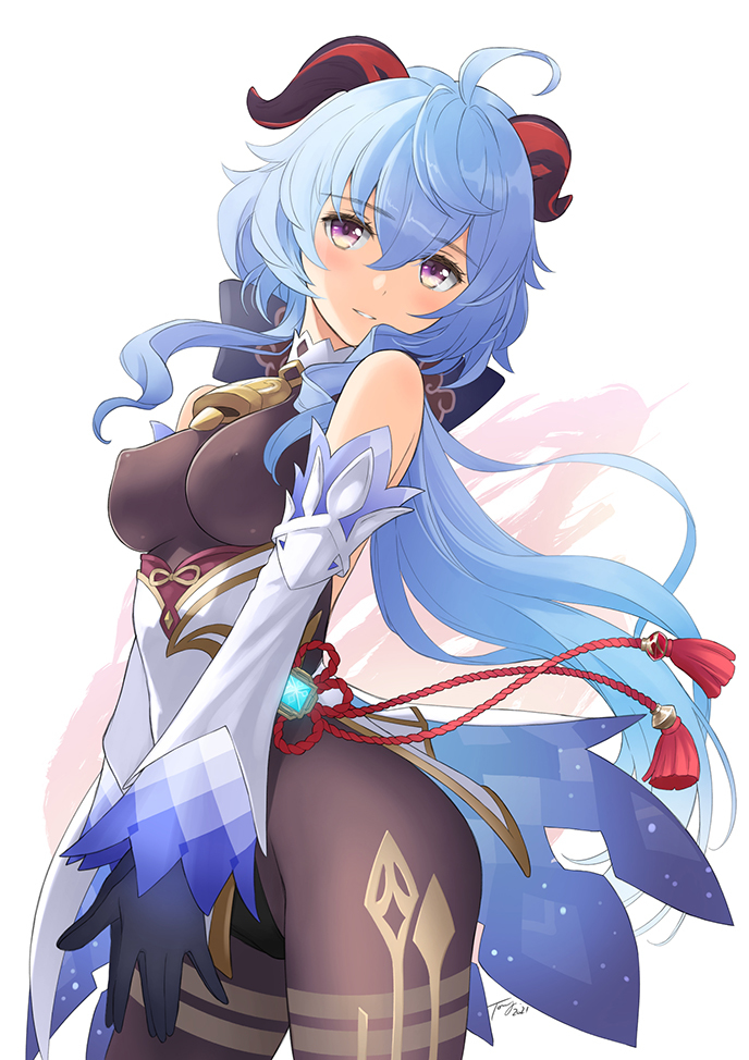 This is a pixiv picture whose title is 甘雨生誕祭.