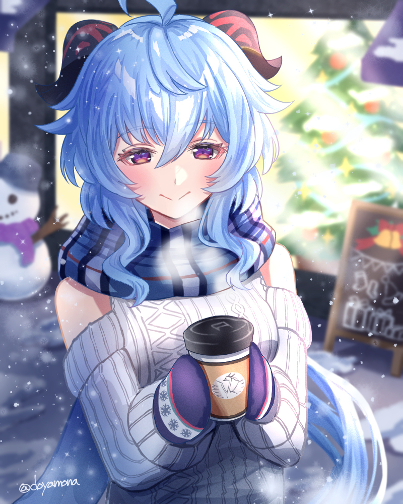 This is a pixiv picture whose title is 甘雨ちゃん誕生日.
