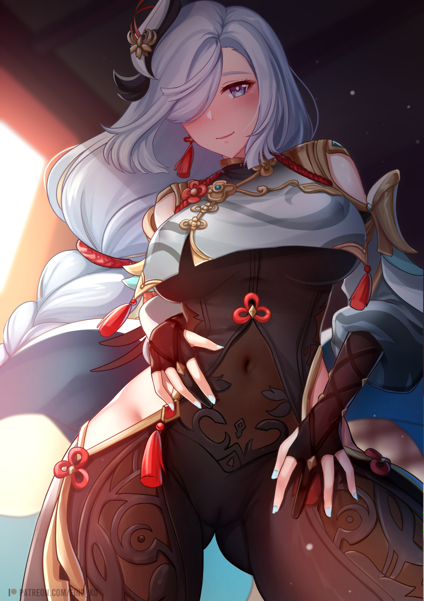 This is a pixiv picture whose title is Shenhe.