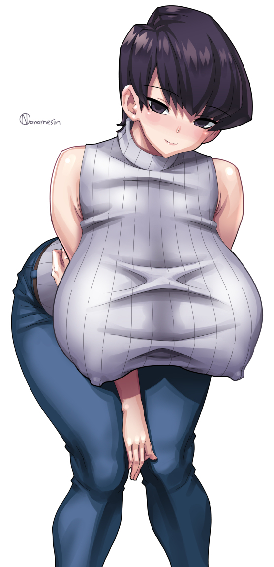 This is a pixiv picture whose title is 無論古見さんママも、爆乳です。.