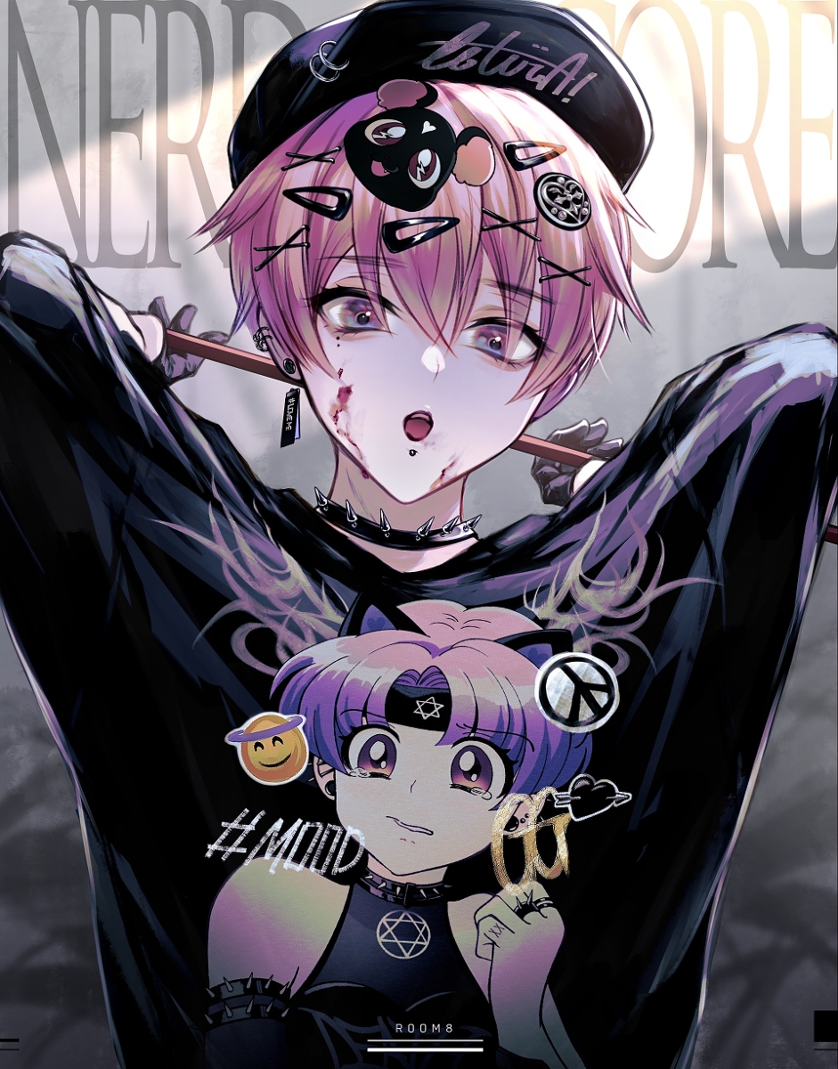 This is a pixiv picture whose title is geek.