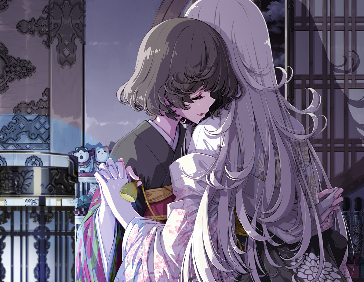 This is a pixiv picture whose title is 夜伽.