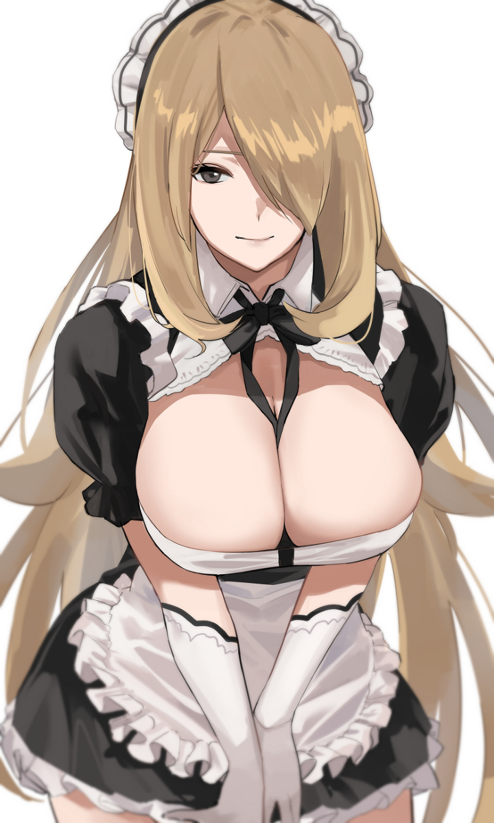 This is a pixiv picture whose title is Maid Cynthia.