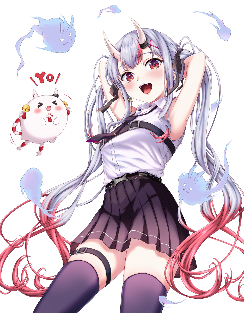 This is a pixiv picture whose title is 百鬼あやめさん.