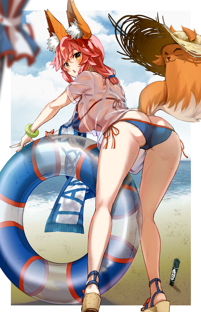 This is a pixiv picture whose title is コンコンっ！（しっぽふりふり）.