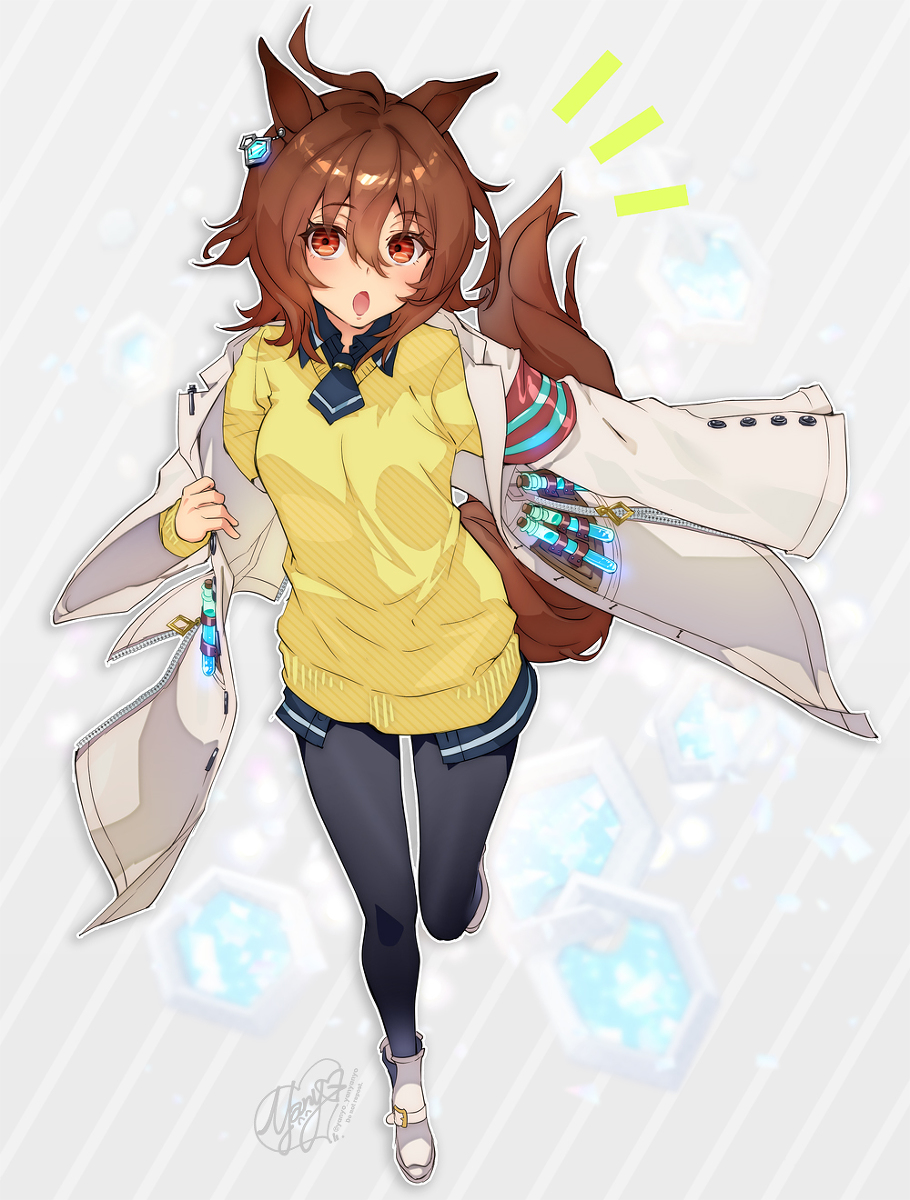 This is a pixiv picture whose title is ぴょいっとアグネスタキオン.