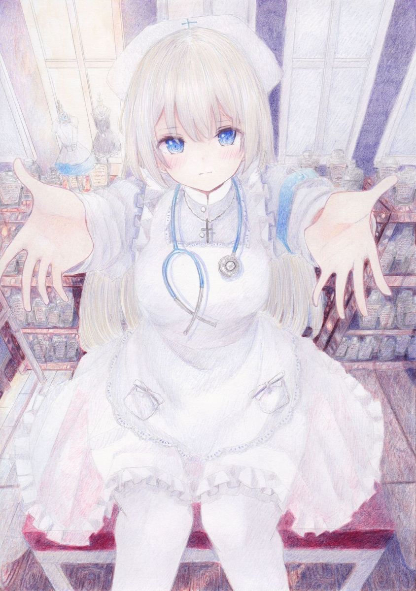 This is a pixiv picture whose title is 抱っこ.