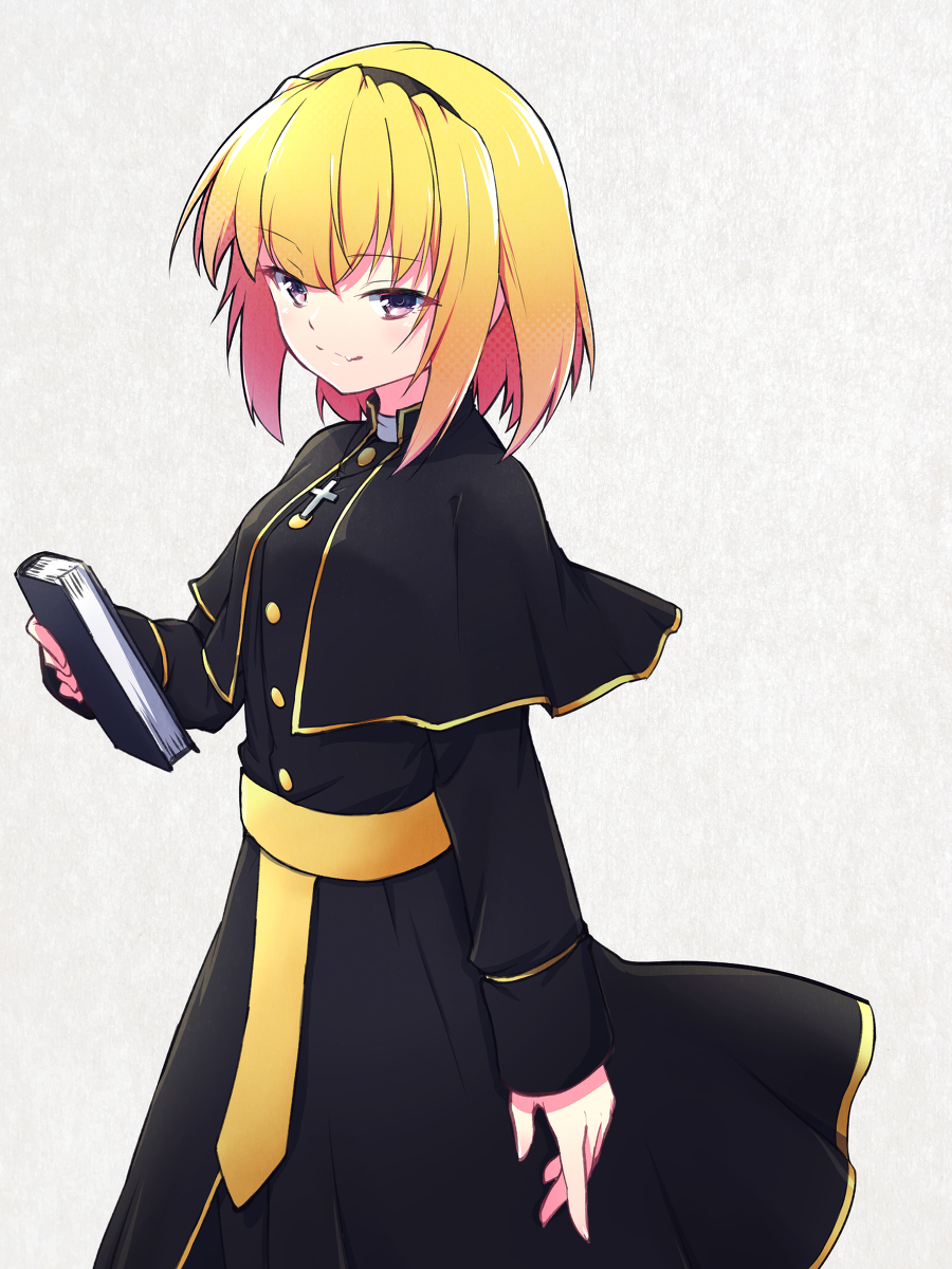 This is a pixiv picture whose title is 神父コス沙都子.