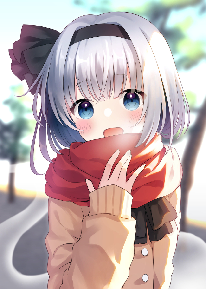 This is a pixiv picture whose title is 冬の朝.