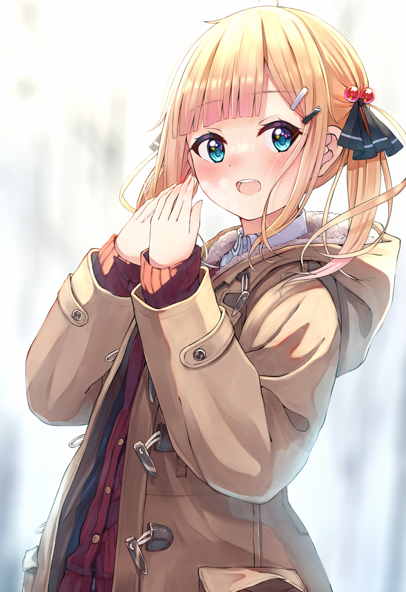 This is a pixiv picture whose title is 「寒くなっちゃいましたね」.