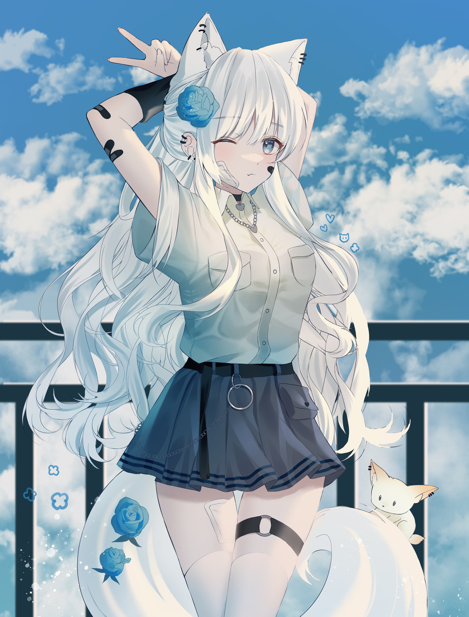 This is a pixiv picture whose title is OC.