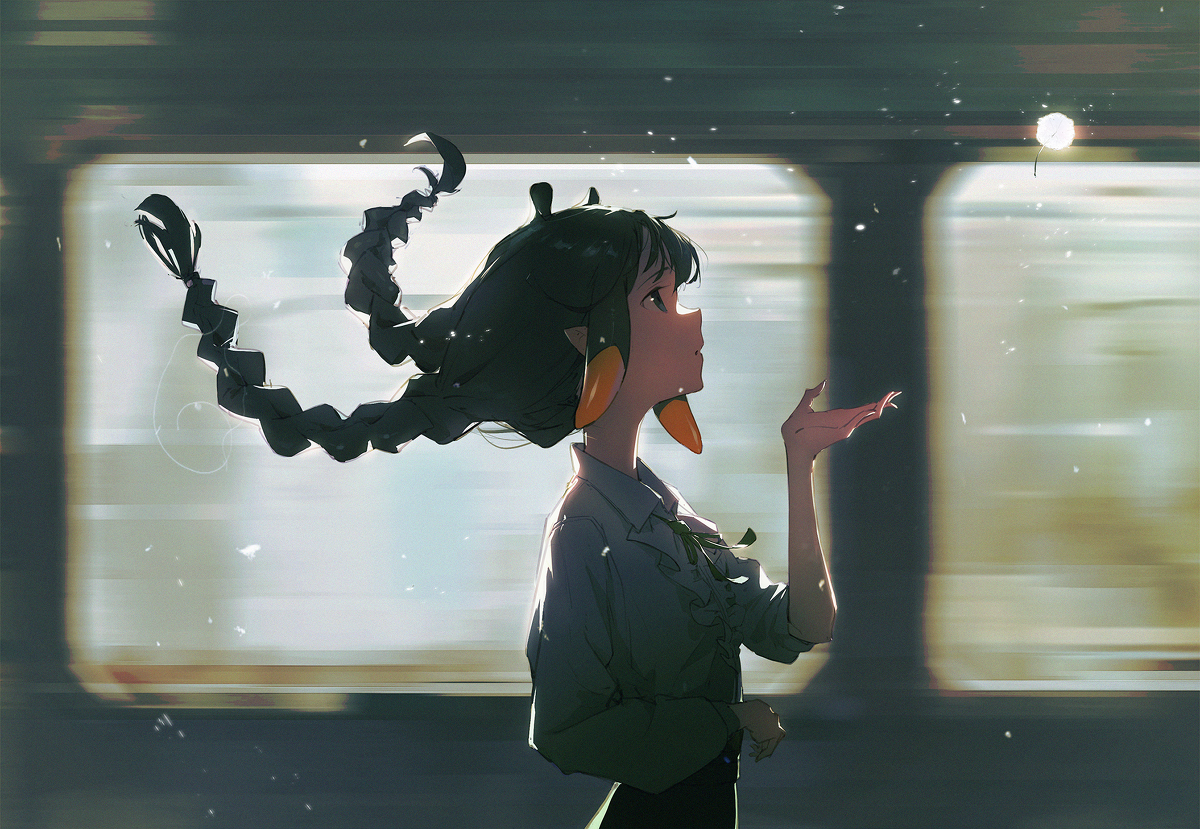 This is a pixiv picture whose title is 夢の旅.