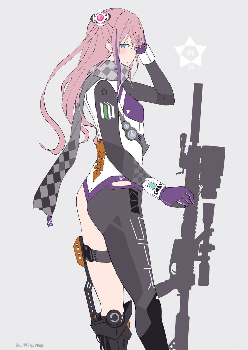 This is a pixiv picture whose title is ボディスーツAR-15.