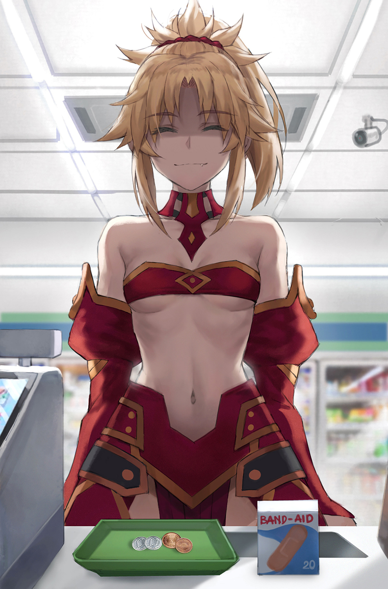 This is a pixiv picture whose title is 買い物モードレッド.