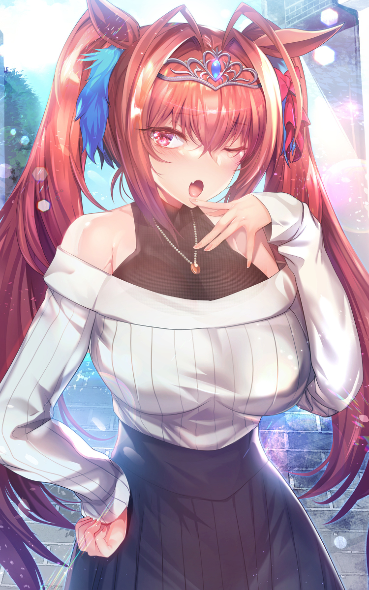This is a pixiv picture whose title is C99新刊のウマ合同のお知らせダスカ.