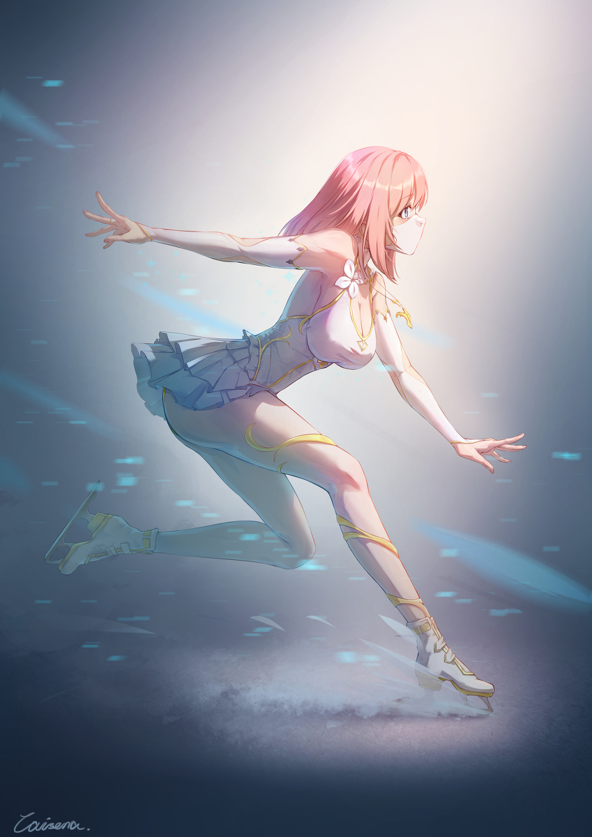 This is a pixiv picture whose title is 冰上舞者-缇米朵.