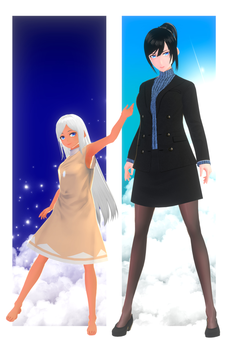 This is a pixiv picture whose title is 昼は大人｜夜は子供.