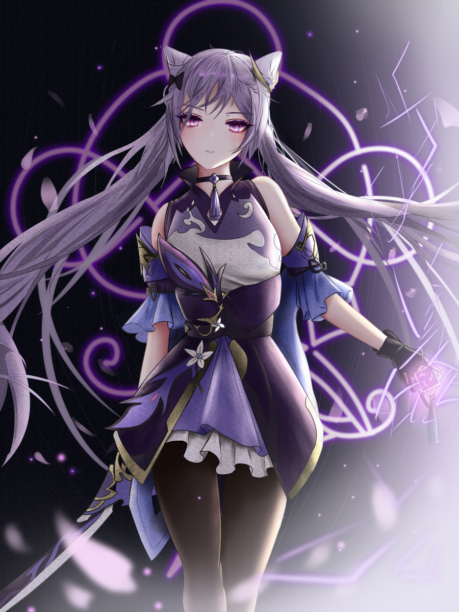 This is a pixiv picture whose title is 刻晴.