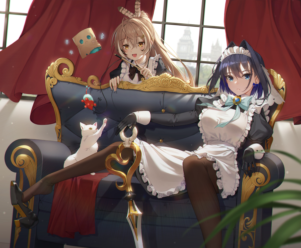 This is a pixiv picture whose title is メイド服 オーロ・クロニー 七詩ムメイ.