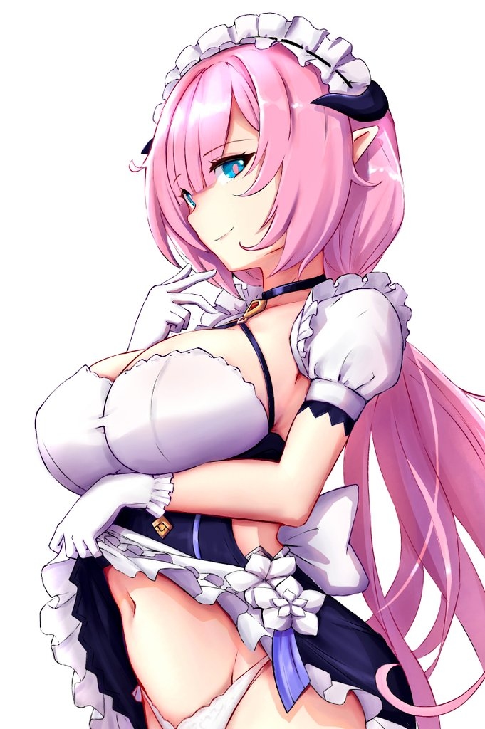 This is a pixiv picture whose title is Honkai: Elysia maid.