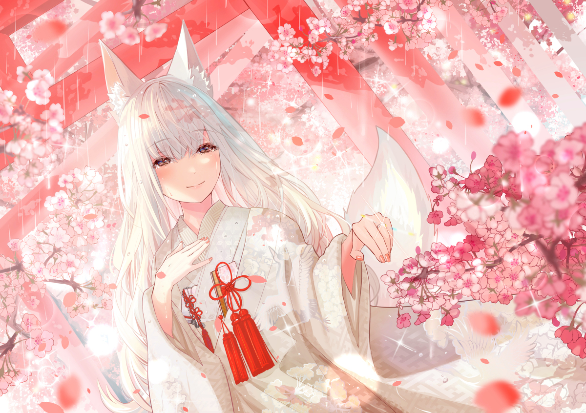 This is a pixiv picture whose title is 春の天気雨.