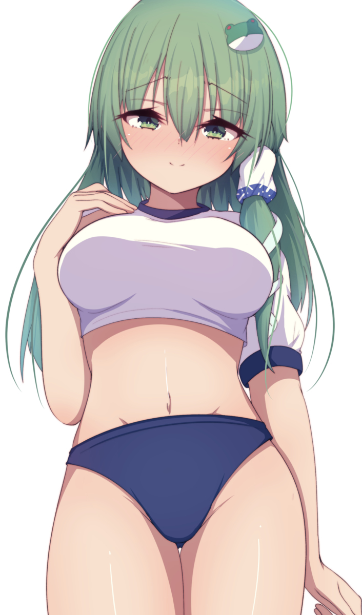 This is a pixiv picture whose title is どすけべブルマ早苗さん.