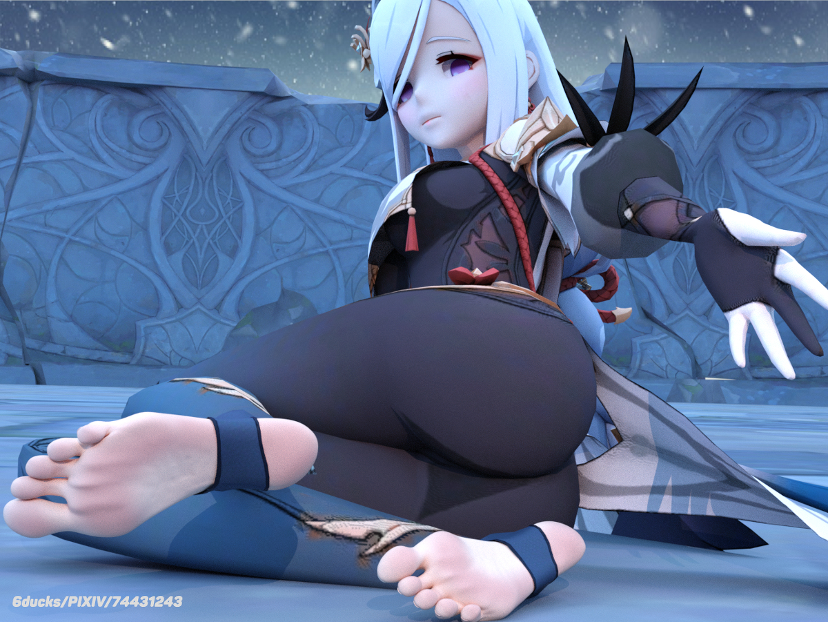 This is a pixiv picture whose title is Shenhehehe Genshin Impact.