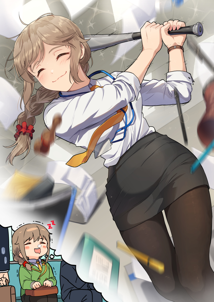 This is a pixiv picture whose title is ホームラン.