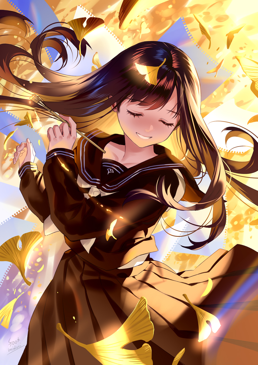 This is a pixiv picture whose title is 金色のスケッチ.