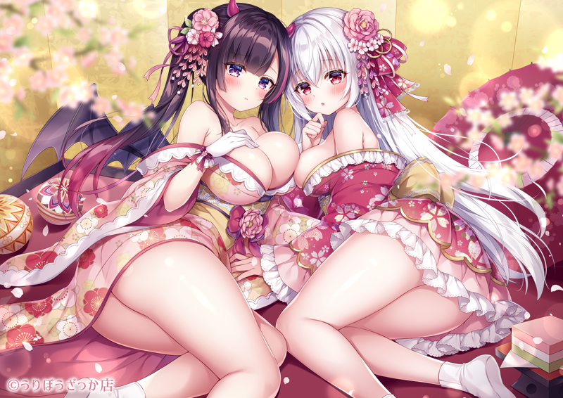 This is a pixiv picture whose title is 「どっちにする…？」.