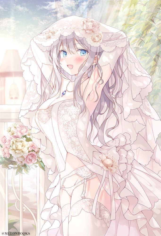 This is a pixiv picture whose title is 花嫁.