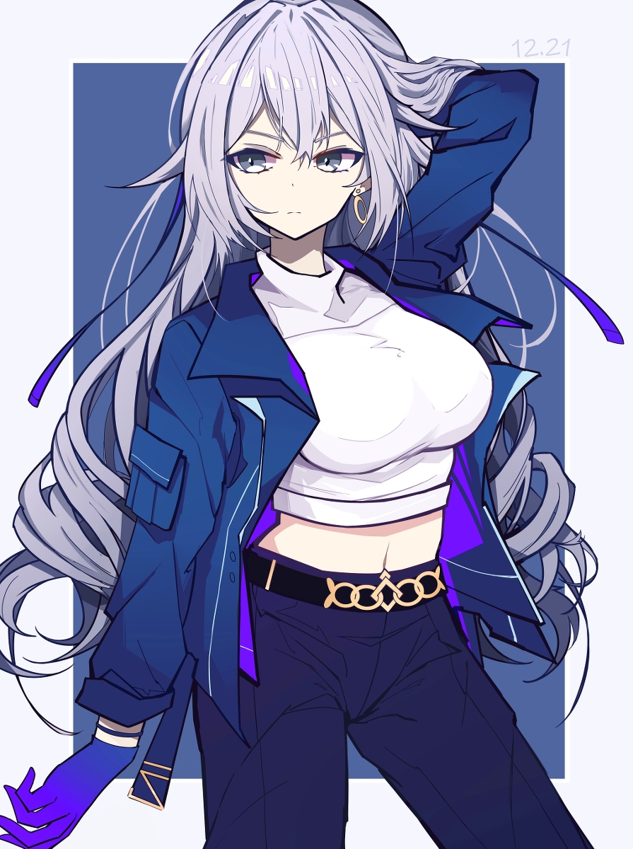 This is a pixiv picture whose title is 后崩坏书-Bronya 2.