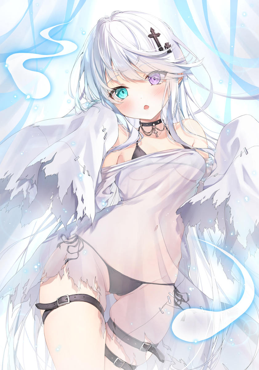 This is a pixiv picture whose title is 透けゴーストちゃん.