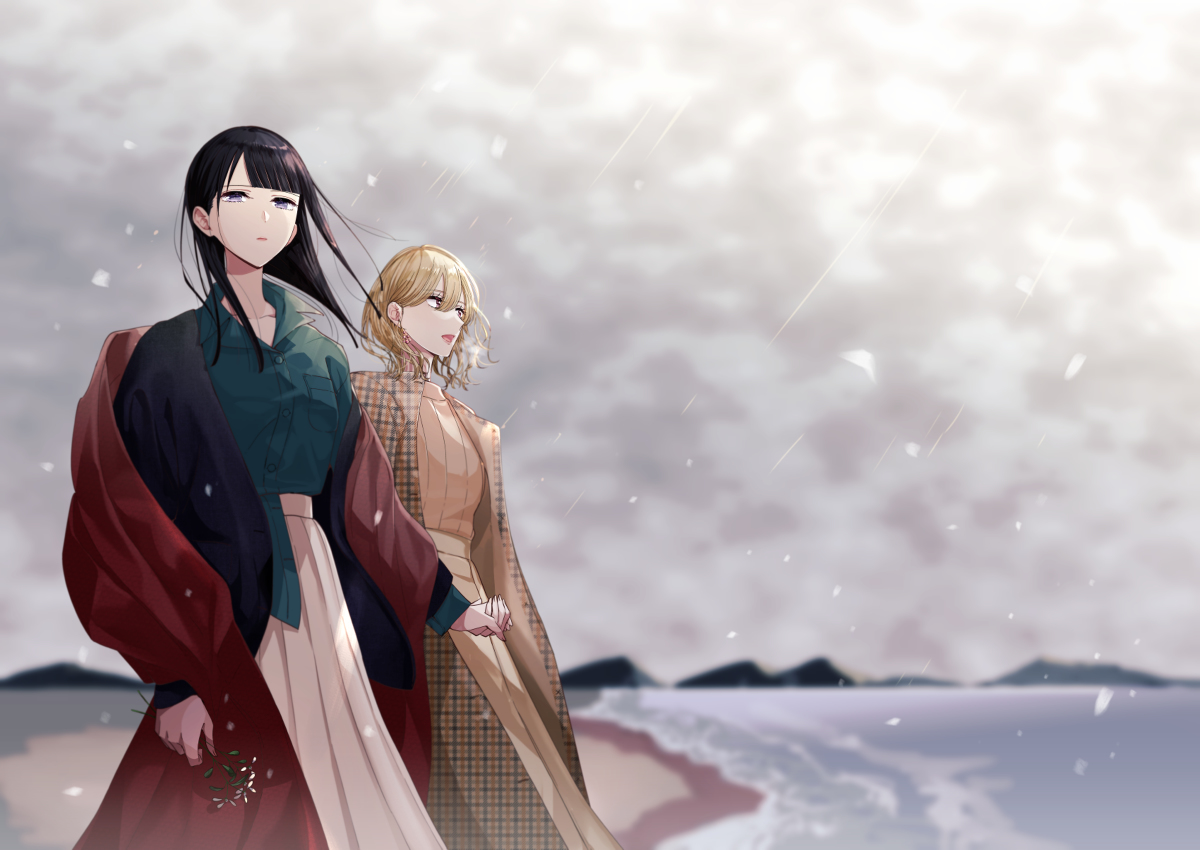 This is a pixiv picture whose title is 雪が降る日は、いつも。.