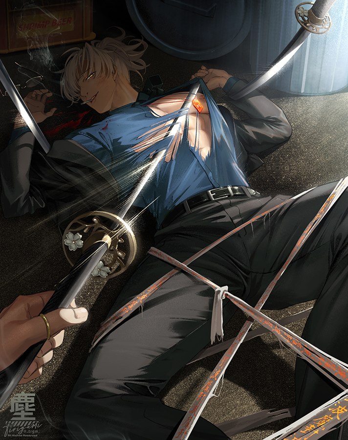 This is a pixiv picture whose title is loser.