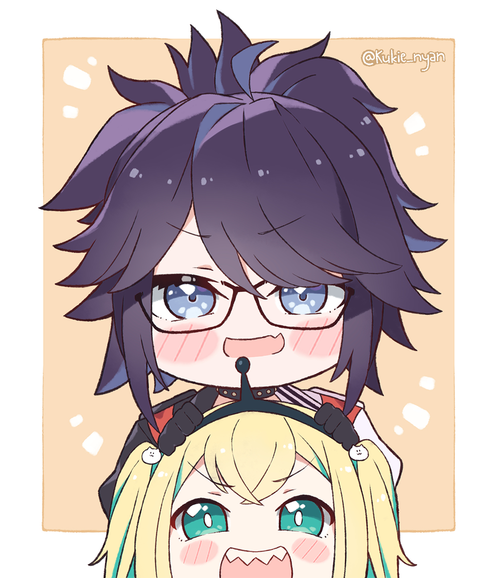 This is a pixiv picture whose title is Kson and Pikamee.
