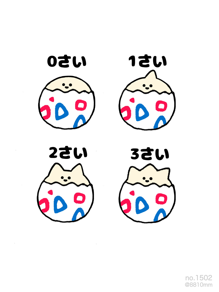 This is a pixiv picture whose title is no.1502 『 なんさいトゲピー 』.