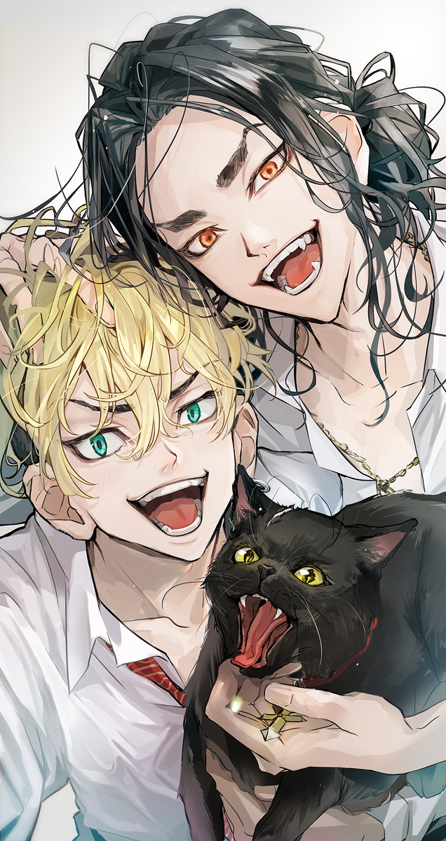 This is a pixiv picture whose title is 🐱.