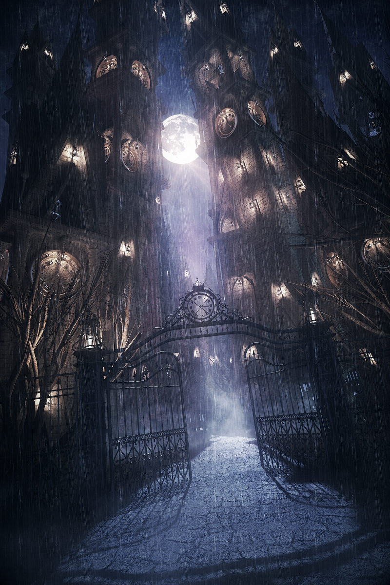 This is a pixiv picture whose title is 時計塔の街.
