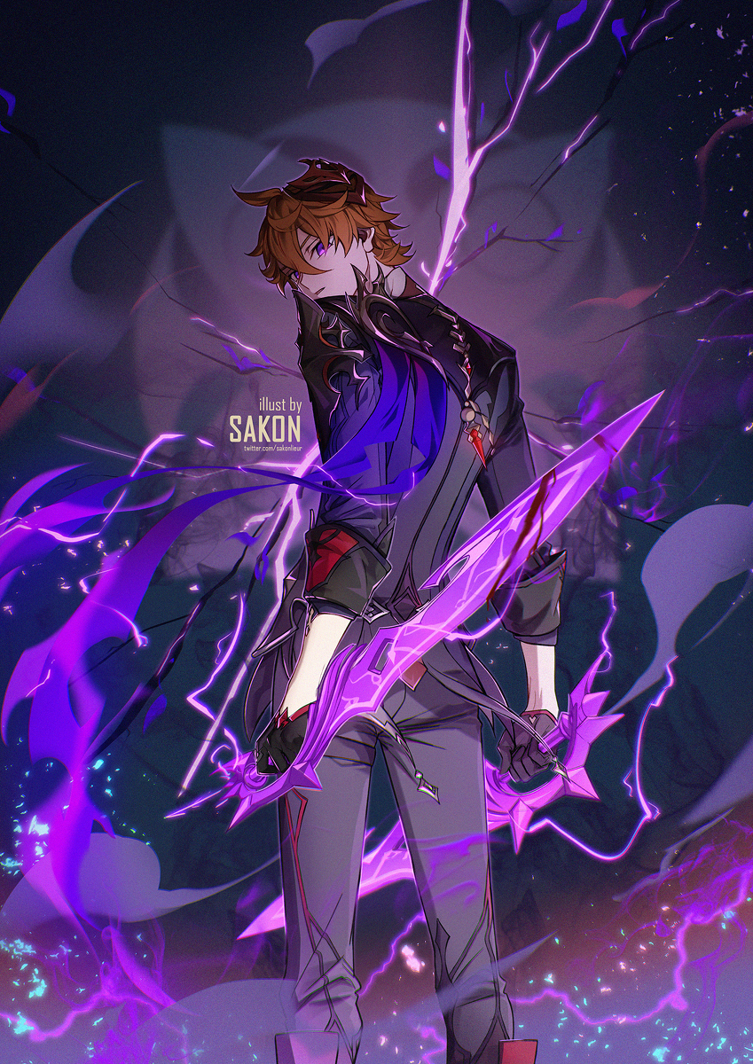 This is a pixiv picture whose title is Childe Impact.