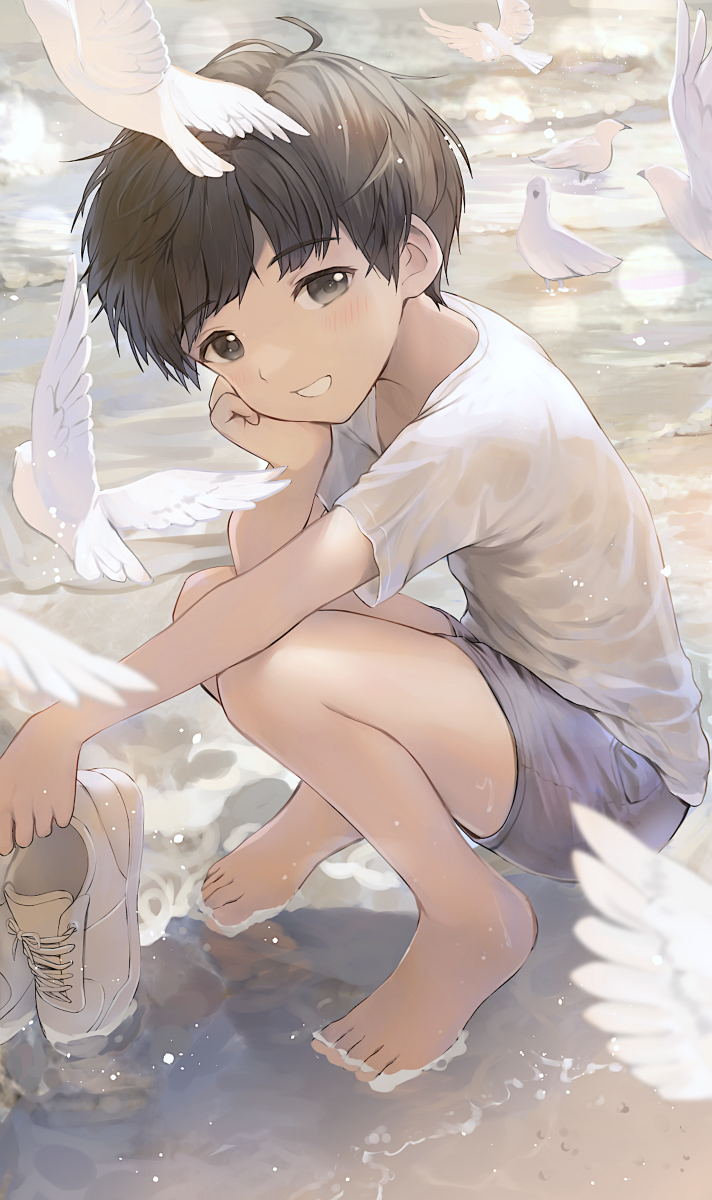 This is a pixiv picture whose title is また来ようね.