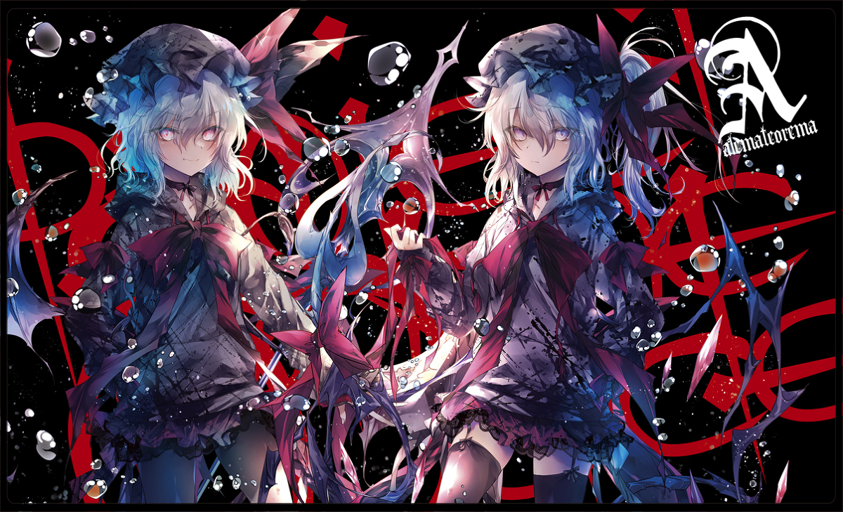 This is a pixiv picture whose title is C99新作プレイマット「レミリア&フランドール」第13弾です🌟.