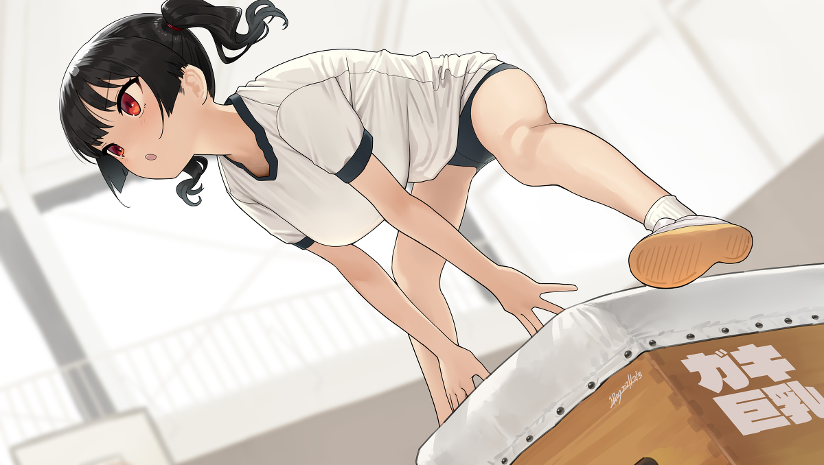This is a pixiv picture whose title is ガキ巨乳💢78.