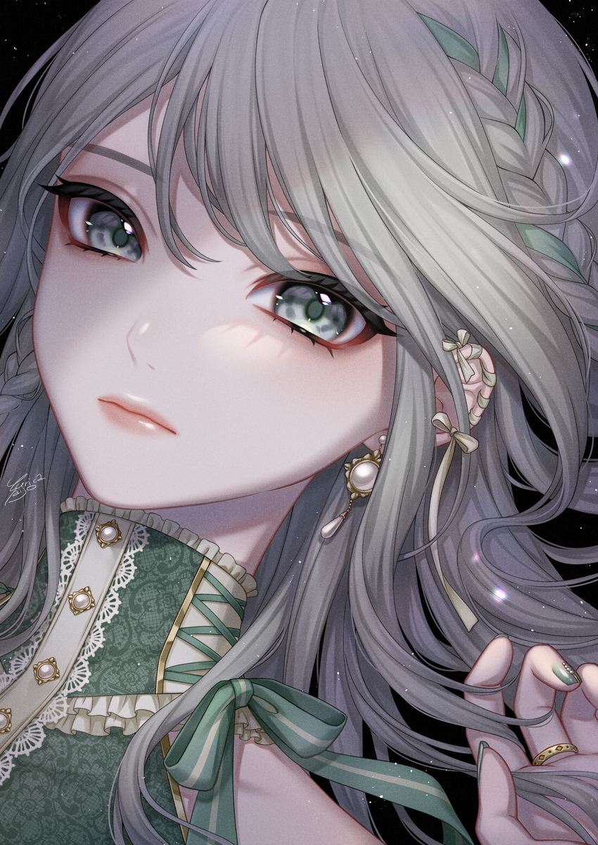 This is a pixiv picture whose title is 翠光.